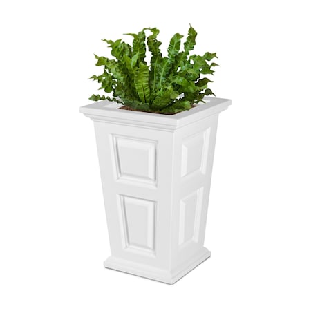 Mayne Wyndham 24in Tall Planter - White 5929-W